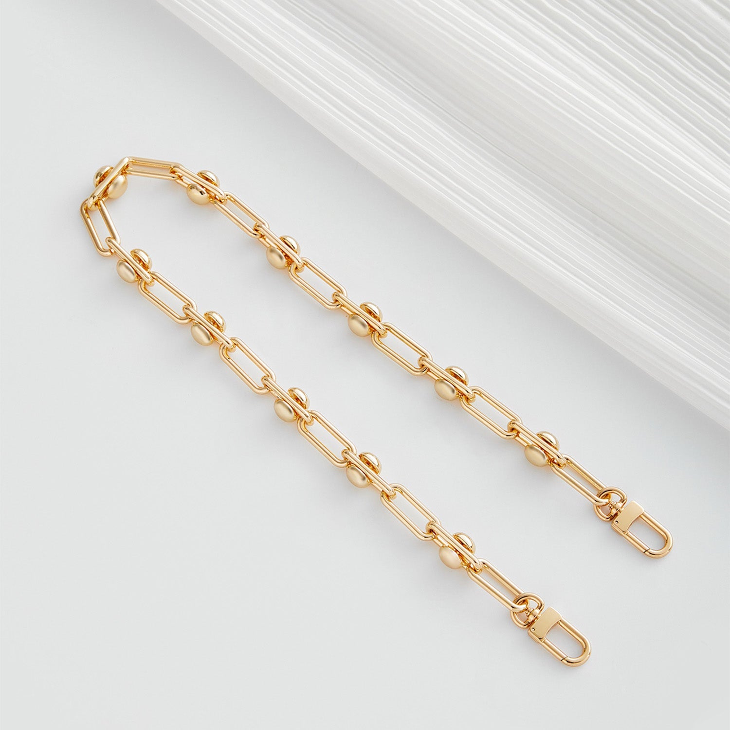 Metallic Chain Shoulder & Crossbody Strap for Women’s Bags, Stylish Bag Accessories