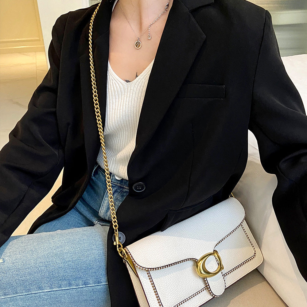 Handcrafted Metal Chain Strap for Crossbody and Shoulder Bags - Replacement Bag Chain