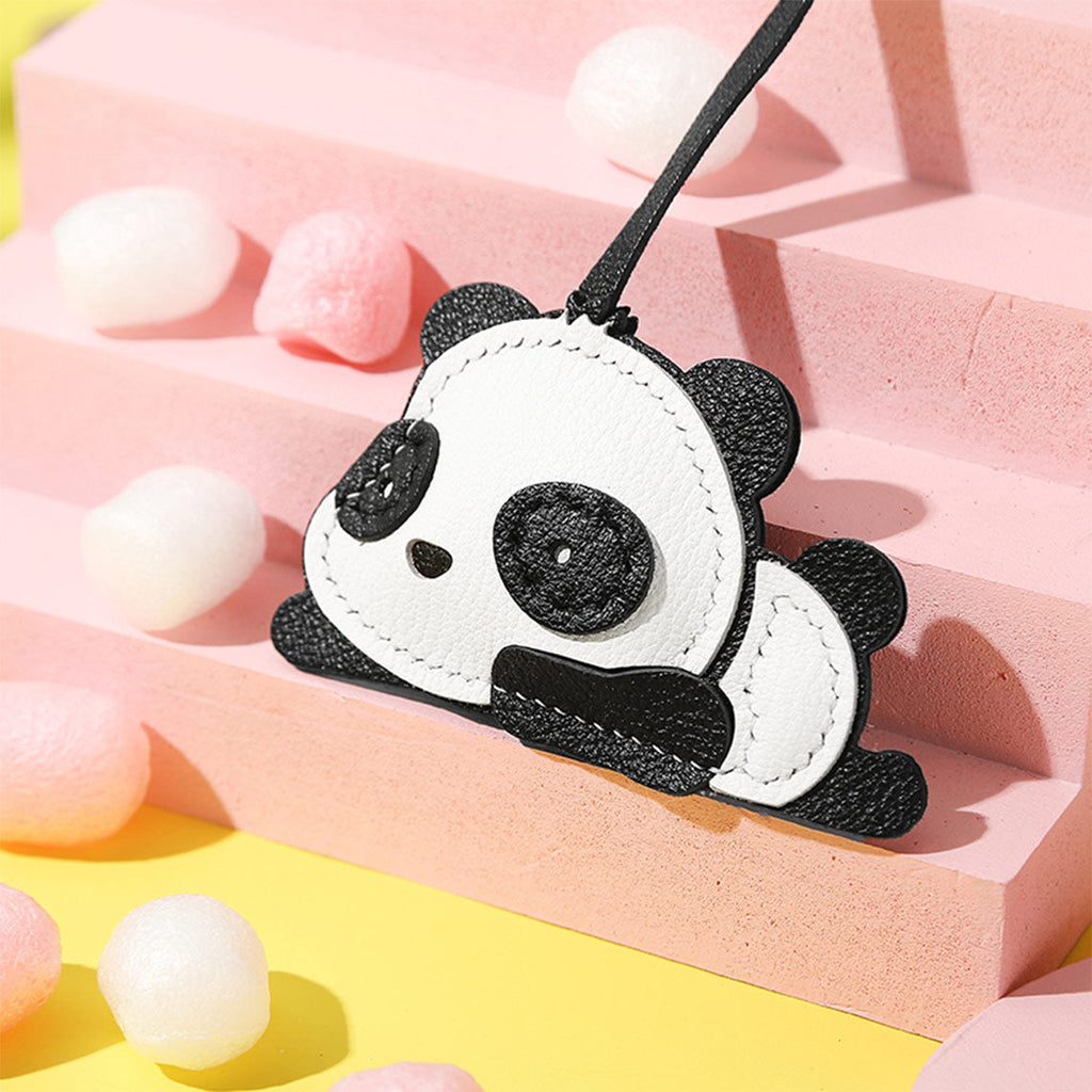 Cute Black and White Panda Keychain Pendant | Handmade Panda Keyring - Wirkin™