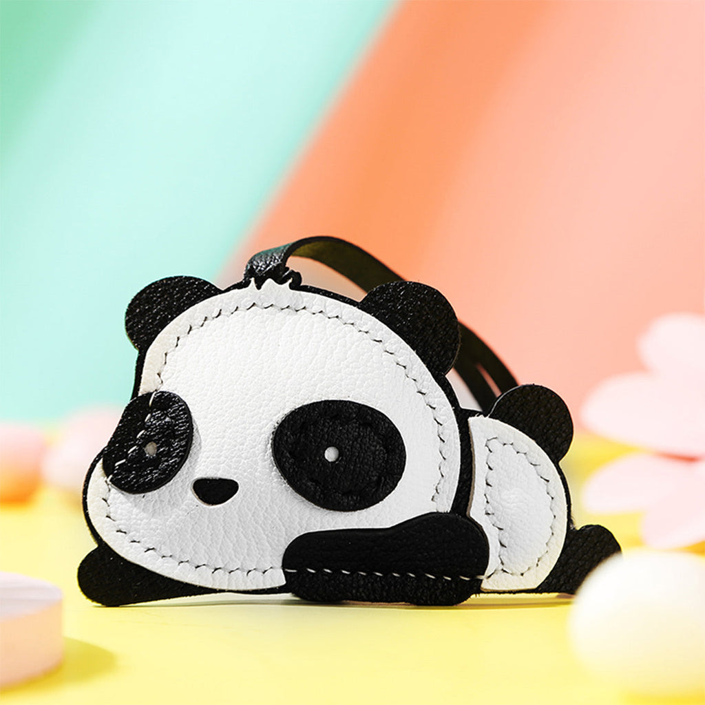 Cute Black and White Panda Keychain Pendant | Handmade Panda Keyring - Wirkin™