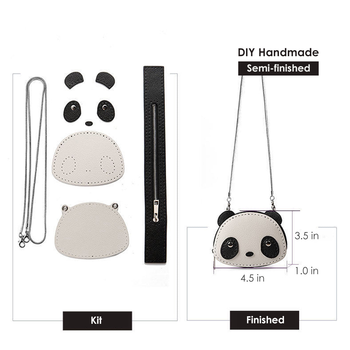Wirkin™ Leather Panda Wallet DIY Kit | Make Your Own Pandawallet