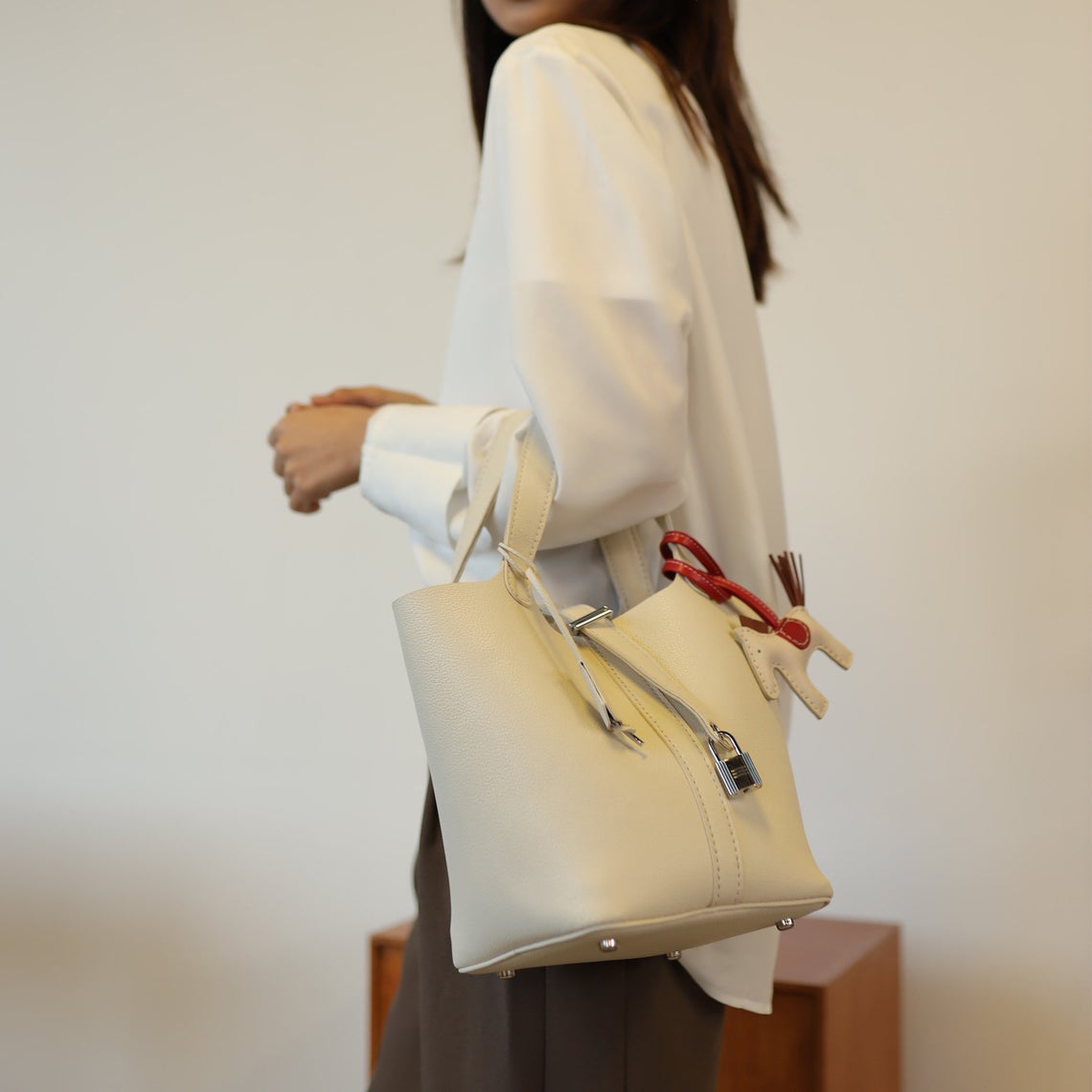 White Picotin bag DIY kit | DIY Totes Bag Kit | Wirkin™