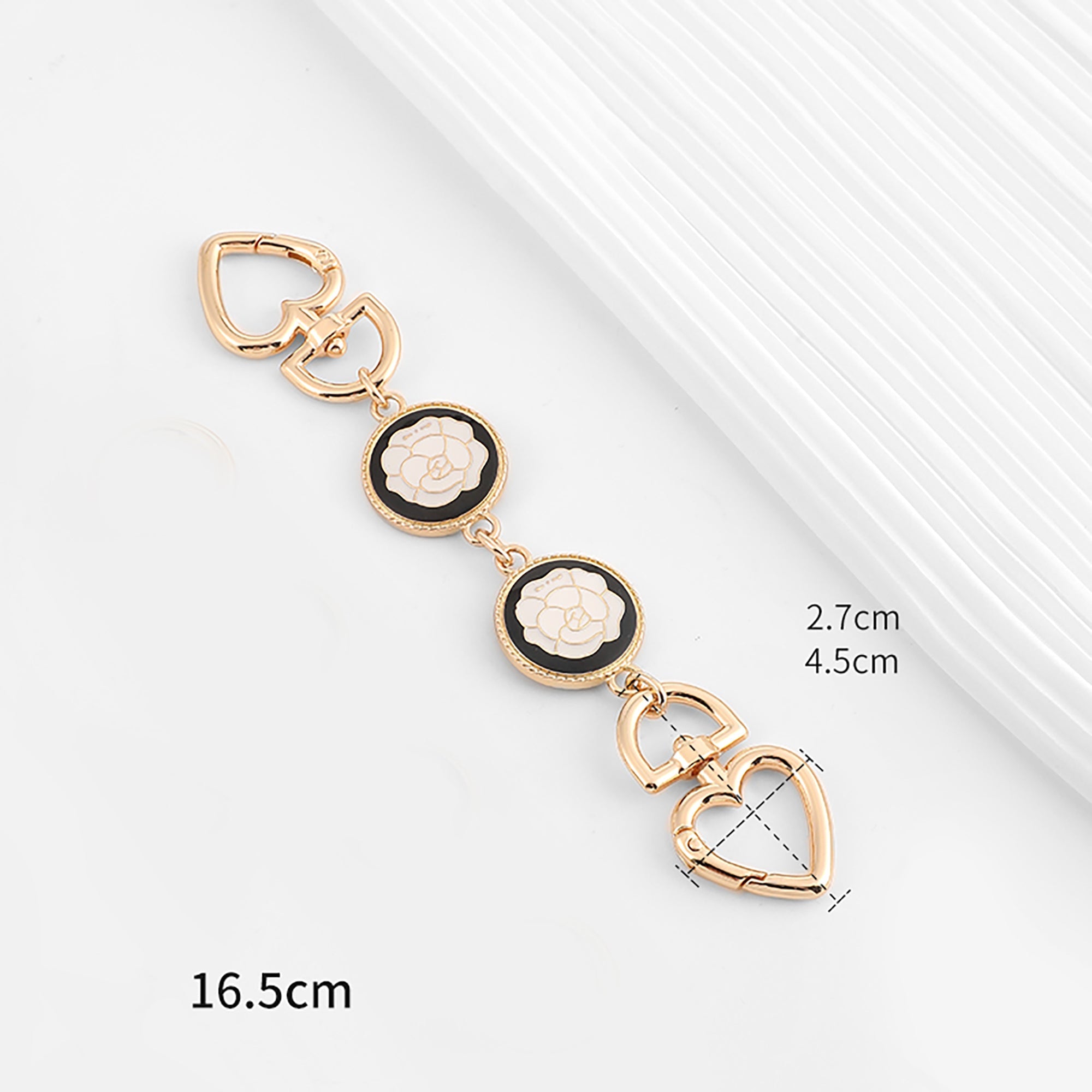Camellia bag extension chain, handbag extended short chain accessories, suitable for metal accessories of chain bags