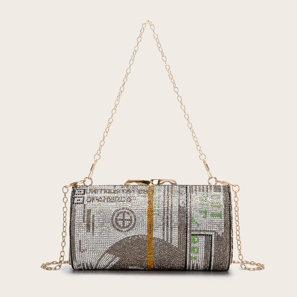 Women’s Rhinestones Cash Evening Clutch Bag image 3