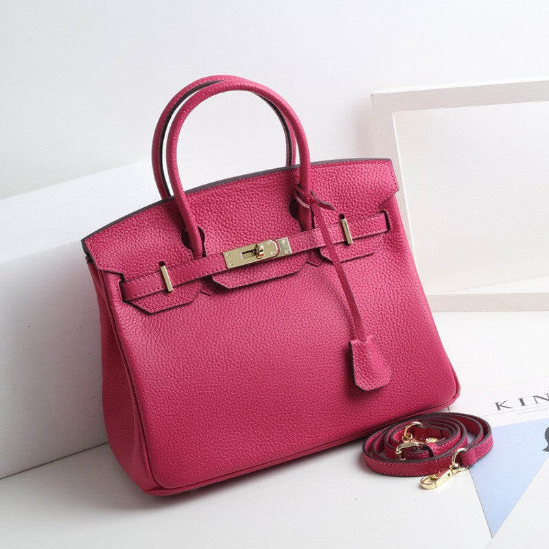 Women’s Genuine Leather Top Handle Handbags – 25cm image 15