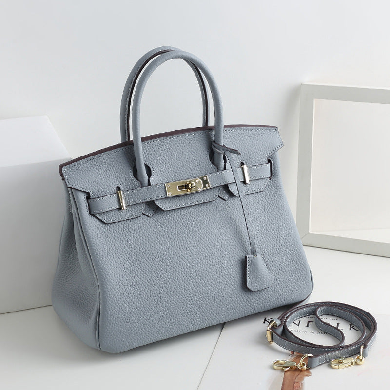 Women’s Genuine Leather Top Handle Handbags  – 35 cm Version – Without Shoulder Strap image 16