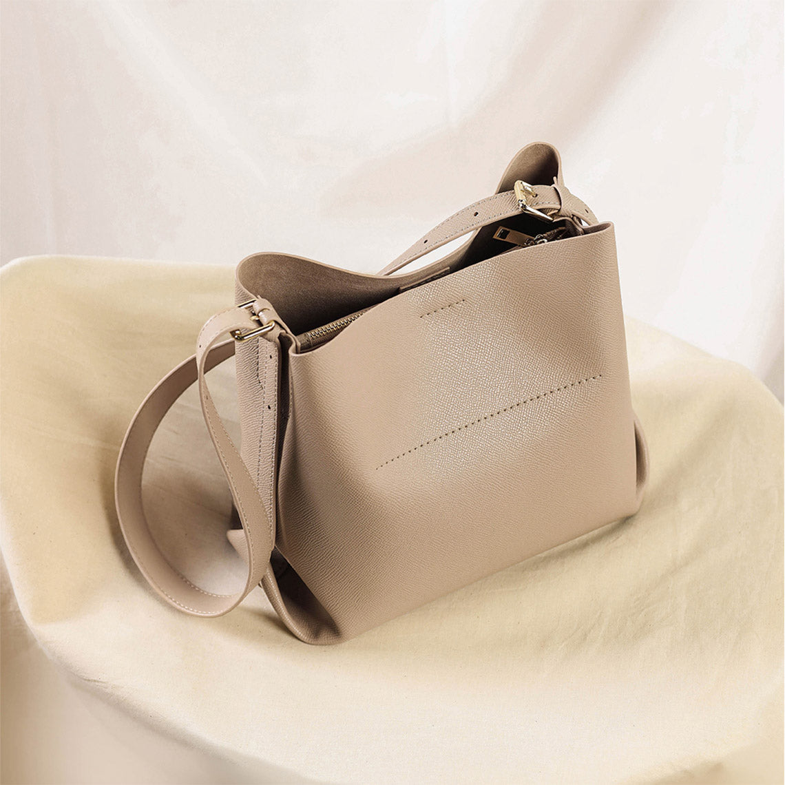 Semi Bucket Bag Leather kit  | DIY Bucket Bag Kit | Wirkin