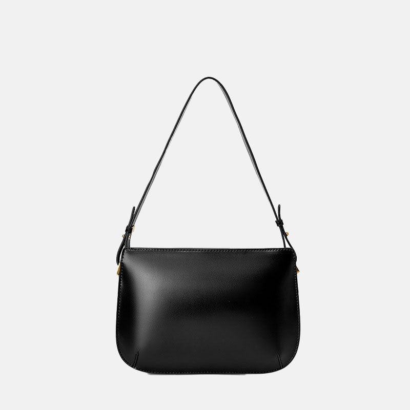Women’s Black Vintage Crossbody Shoulder Bag in Genuine Leather image