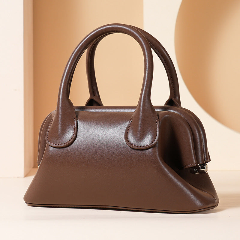 Women’s Crossbody Top Handle Bag In Genuine Leather image 8