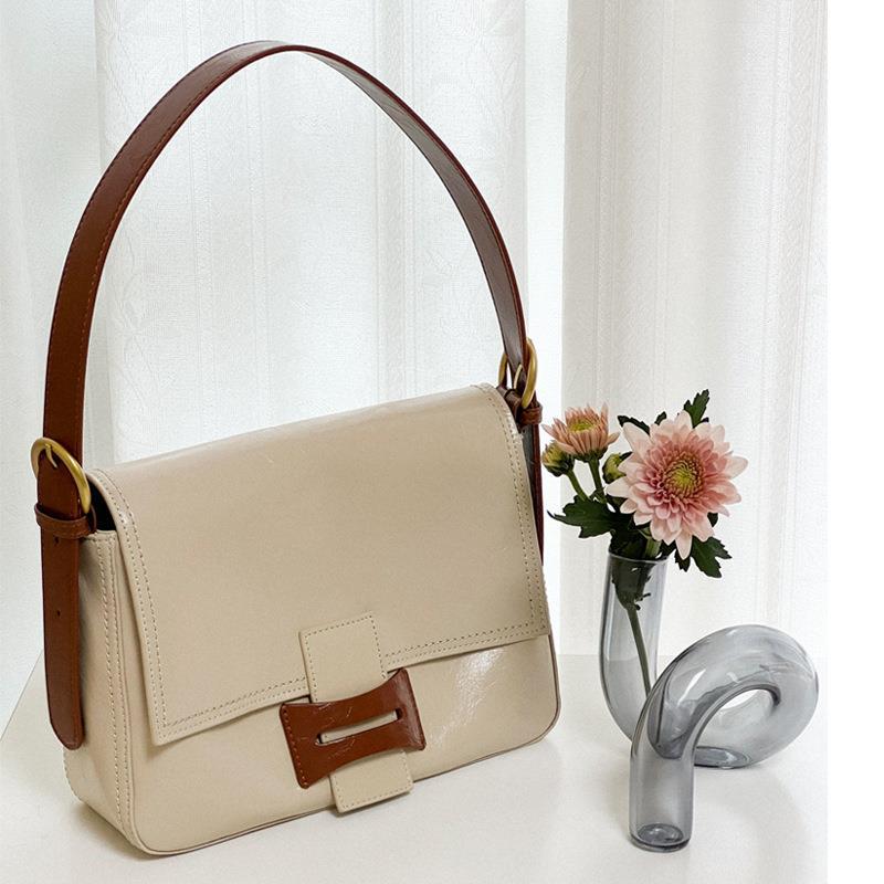 Women’s Flap Closure Crossbody Shoulder Bags In Genuine Leather image 3