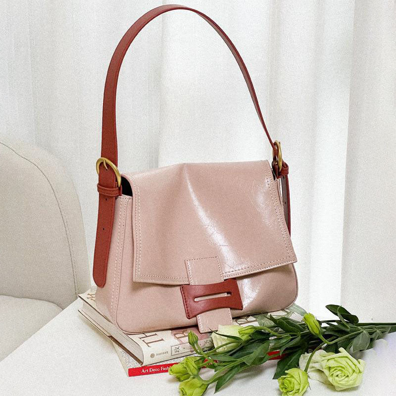 Women’s Flap Closure Crossbody Shoulder Bags In Genuine Leather image 2