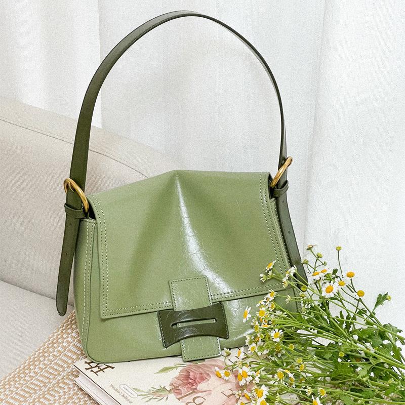 Women’s Flap Closure Crossbody Shoulder Bags In Genuine Leather image 5