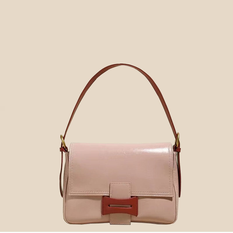 Women’s Flap Closure Crossbody Shoulder Bags In Genuine Leather image