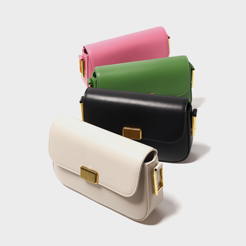 Women’s Flap Magnetic Closure Crossbody Shoulder Bag In Genuine Leather image 6