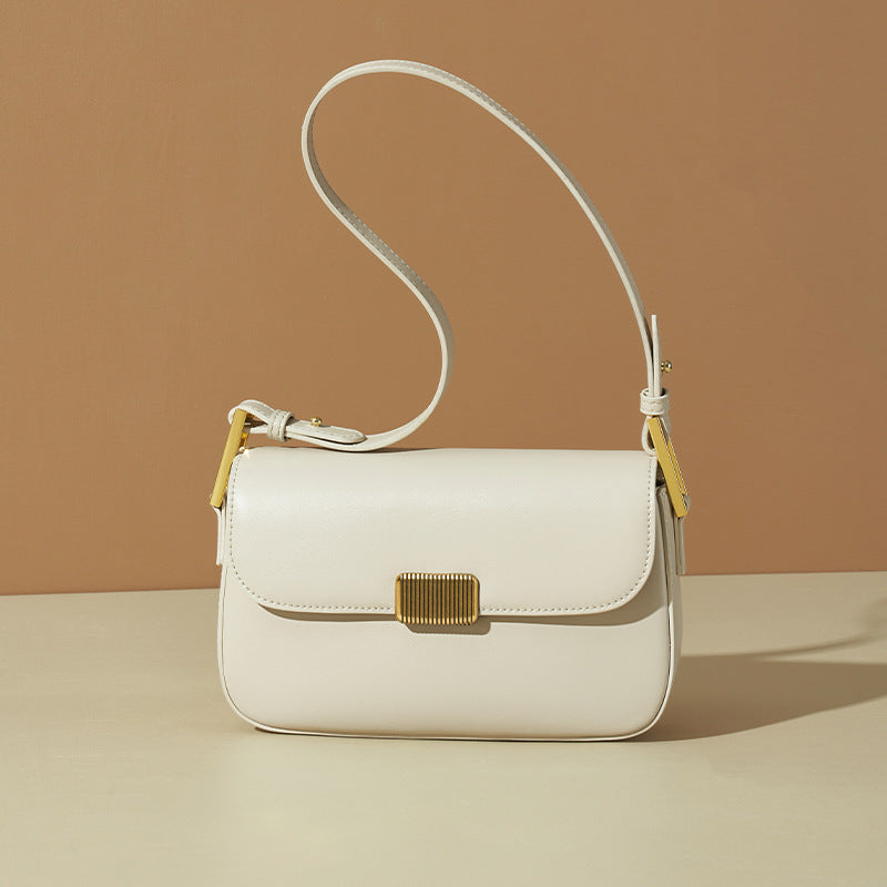 Women’s Flap Magnetic Closure Crossbody Shoulder Bag In Genuine Leather image 2