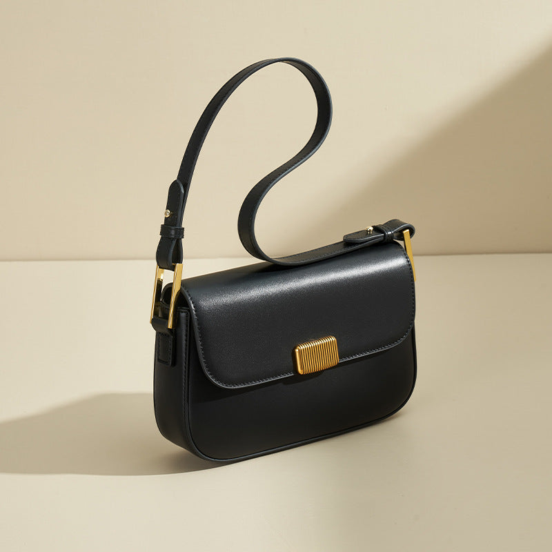 Women’s Flap Magnetic Closure Crossbody Shoulder Bag In Genuine Leather image 7