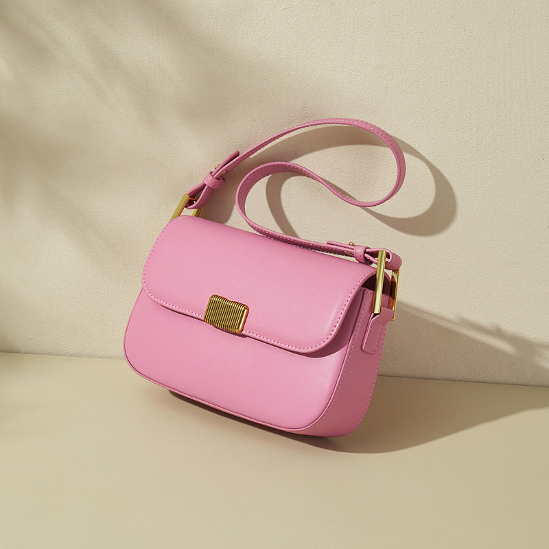 Women’s Flap Magnetic Closure Crossbody Shoulder Bag In Genuine Leather image 8