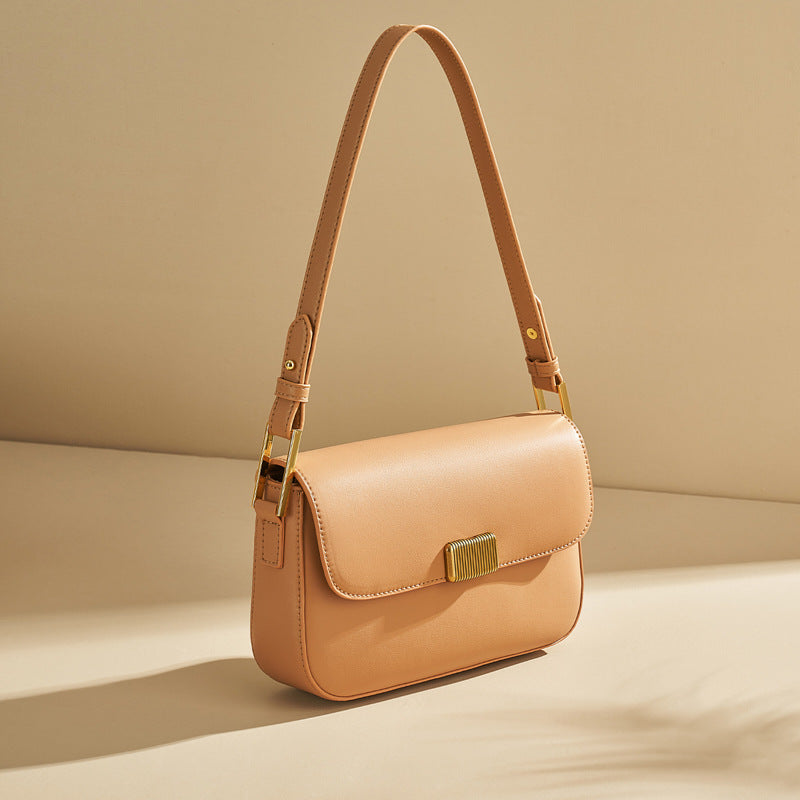 Women’s Flap Magnetic Closure Crossbody Shoulder Bag In Genuine Leather image 9
