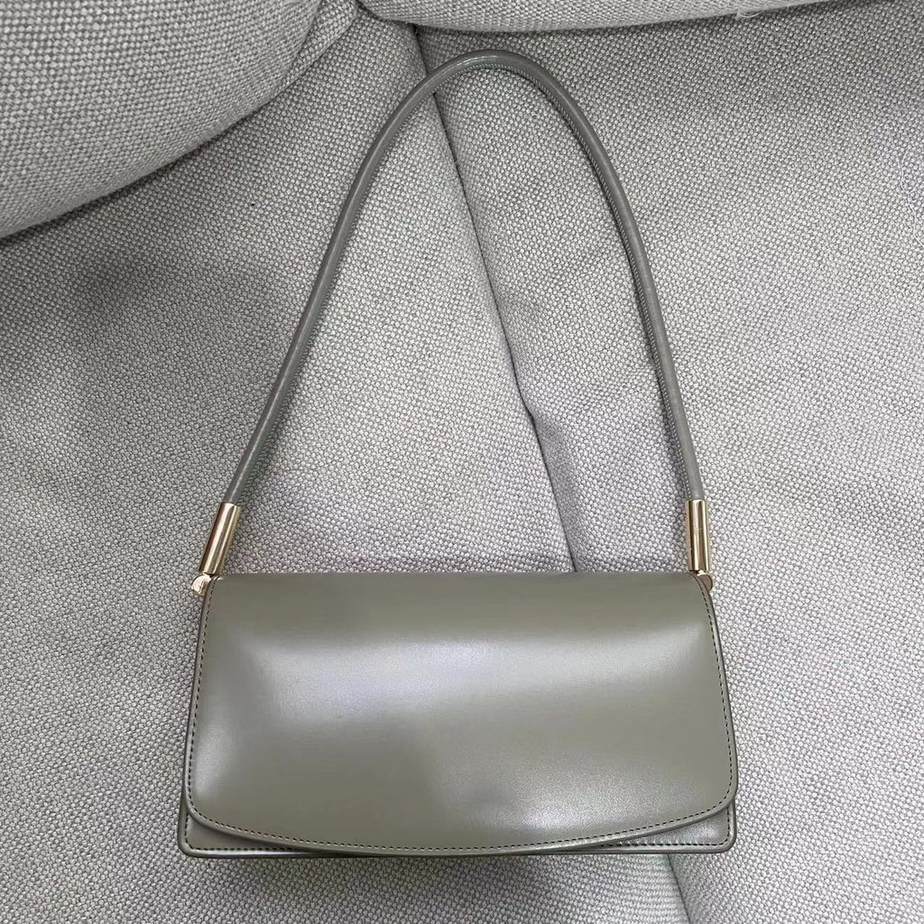 Women’s Genuine Leather Baguette Shoulder Bag image 12