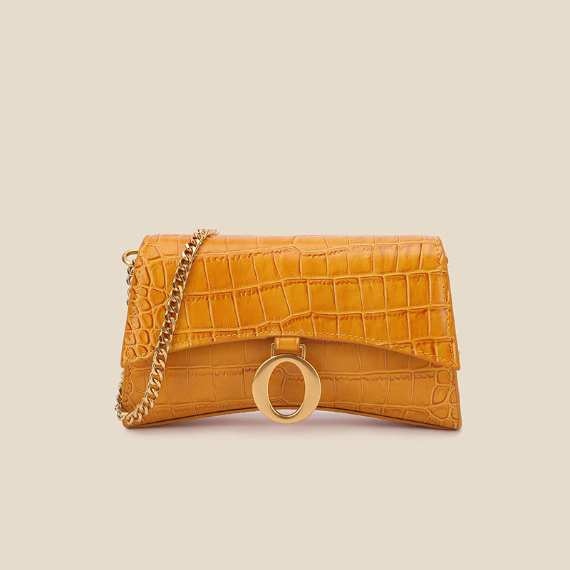 Women’s Genuine Leather Crocodile Chain Crossbody Bag image 4