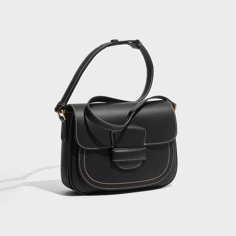 Women’s Genuine Leather Crossbody Saddle Bag image 4