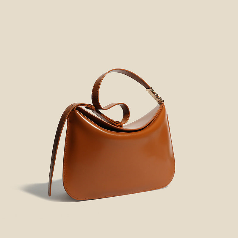 Women’s Genuine Leather Crossbody Shoulder Baguette Bags In Minimalist image 3