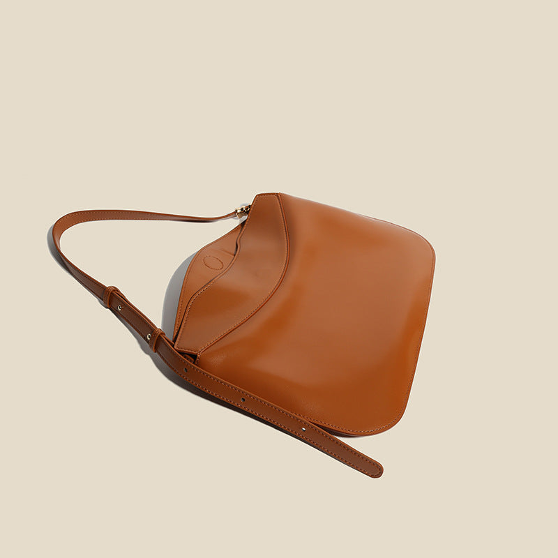 Women’s Genuine Leather Crossbody Shoulder Baguette Bags In Minimalist image 4