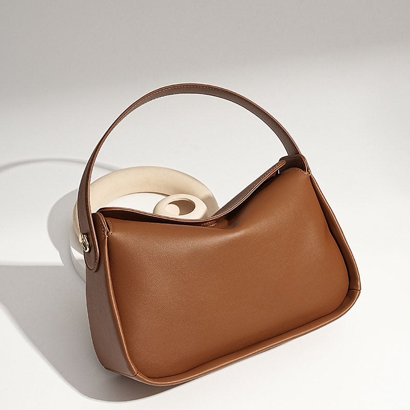 Women’s Genuine Leather Dumpling Shape Single Shoulder Crossbody Handbag image 2