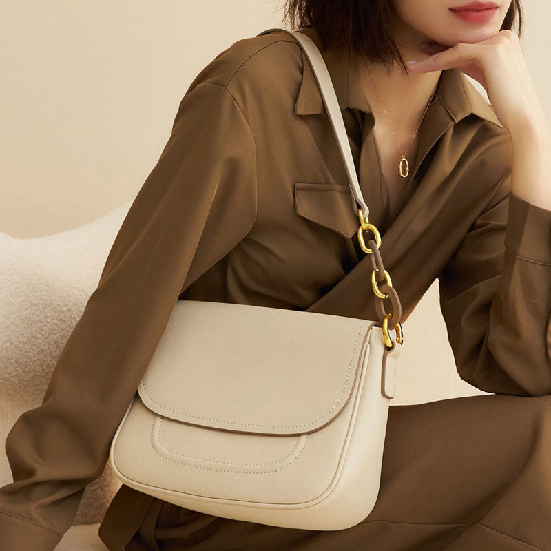 Women’s Genuine Leather Flap Crossbody Shoulder Bags image 3