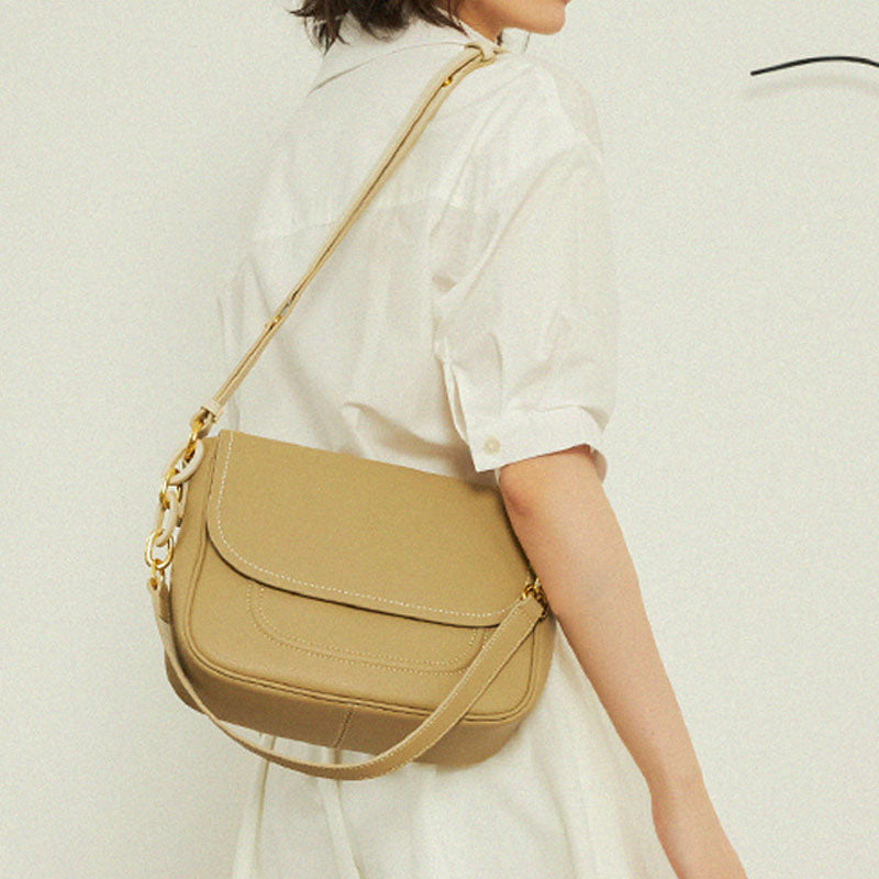 Women’s Genuine Leather Flap Crossbody Shoulder Bags image 6