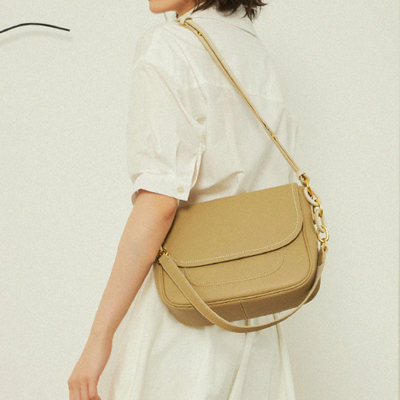 Women’s Genuine Leather Flap Crossbody Shoulder Bags image 7