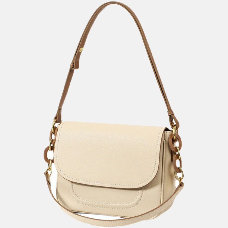Women’s Genuine Leather Flap Crossbody Shoulder Bags image