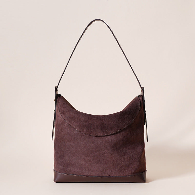 Women’s Genuine Leather Flap Crossbody Shoulder Tote Bag In Vintage image 4