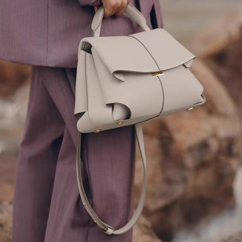 Women’s Genuine Leather Flap Shoulder Handbag image 2