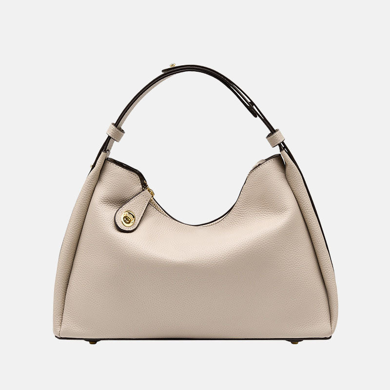 Women’s Genuine Leather Lock Buckle Zipper Crossbody Shoulder Handbags In Vintage image 8