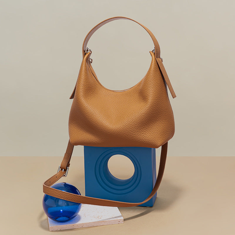 Women’s Genuine Leather Magnetic Closure Shoulder Crossbody Bag In Minimalist image 5