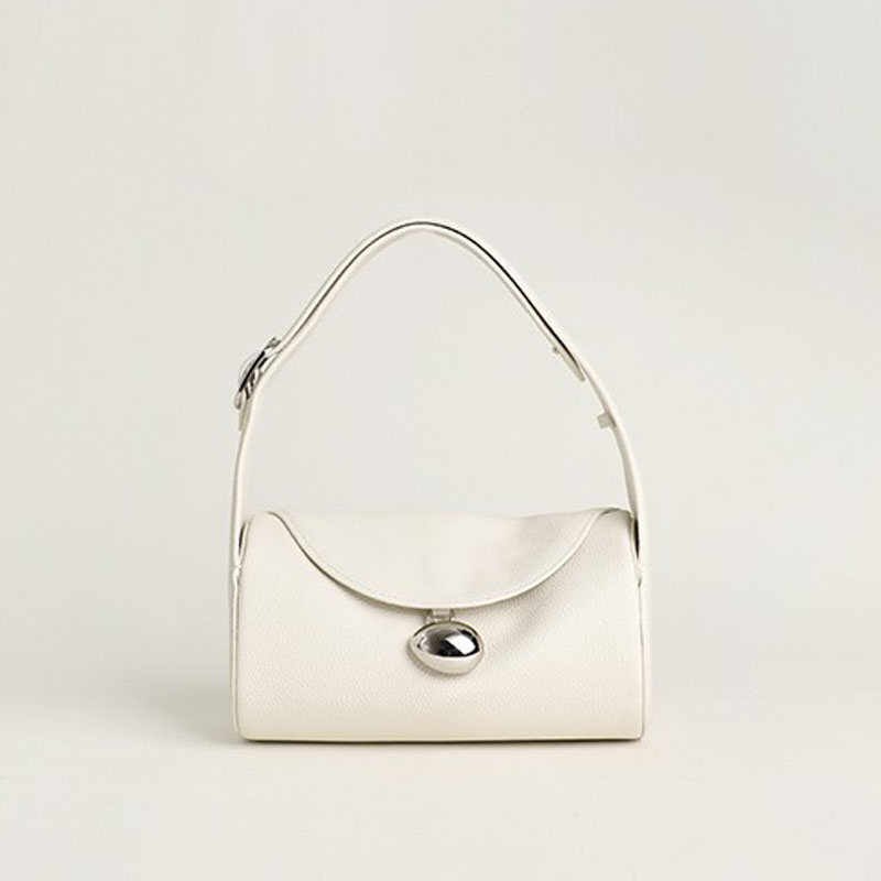 Women’s Genuine Leather Minimalist Round Cylinder Shoulder Bag image 6