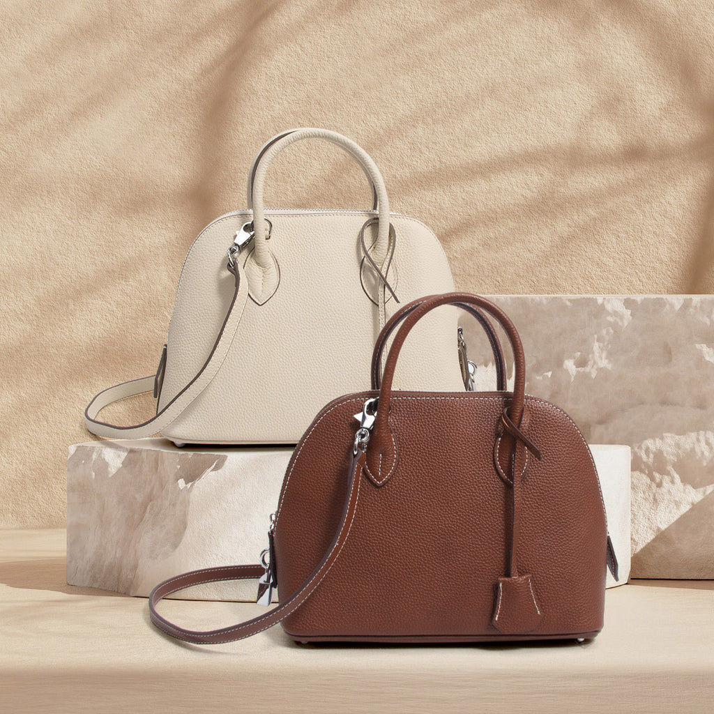 Women’s Genuine Leather Shell-Shaped Crossbody Top Handle Bag image 5