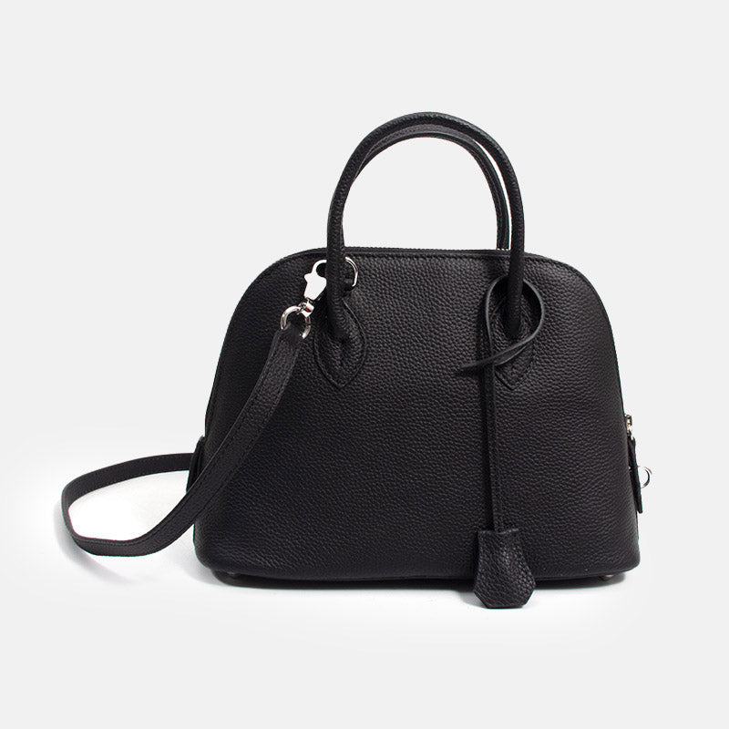 Women’s Genuine Leather Shell-Shaped Crossbody Top Handle Bag image 7