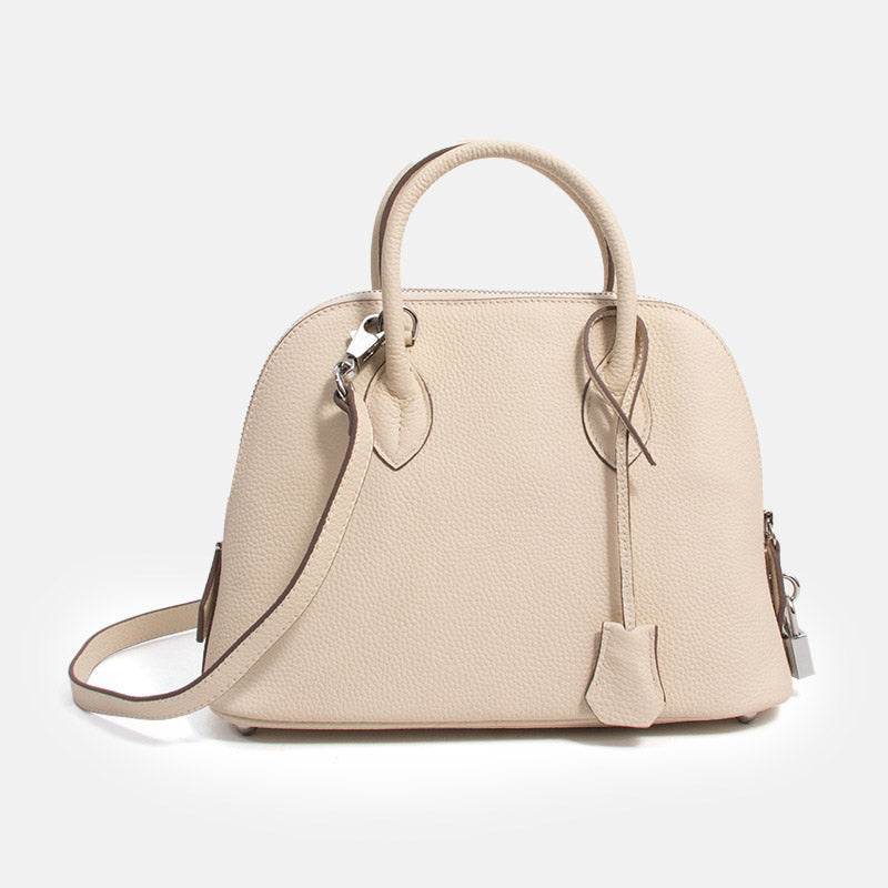 Women’s Genuine Leather Shell-Shaped Crossbody Top Handle Bag image 6