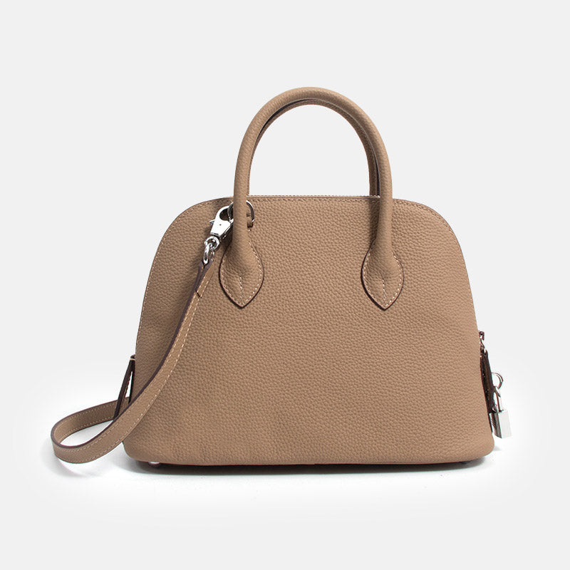 Women’s Genuine Leather Shell-Shaped Crossbody Top Handle Bag image 8