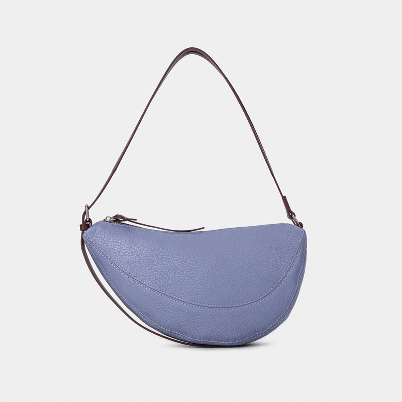 Women’s Lambskin Leather Dumpling-Shaped Crossbody Shoulder Bag image