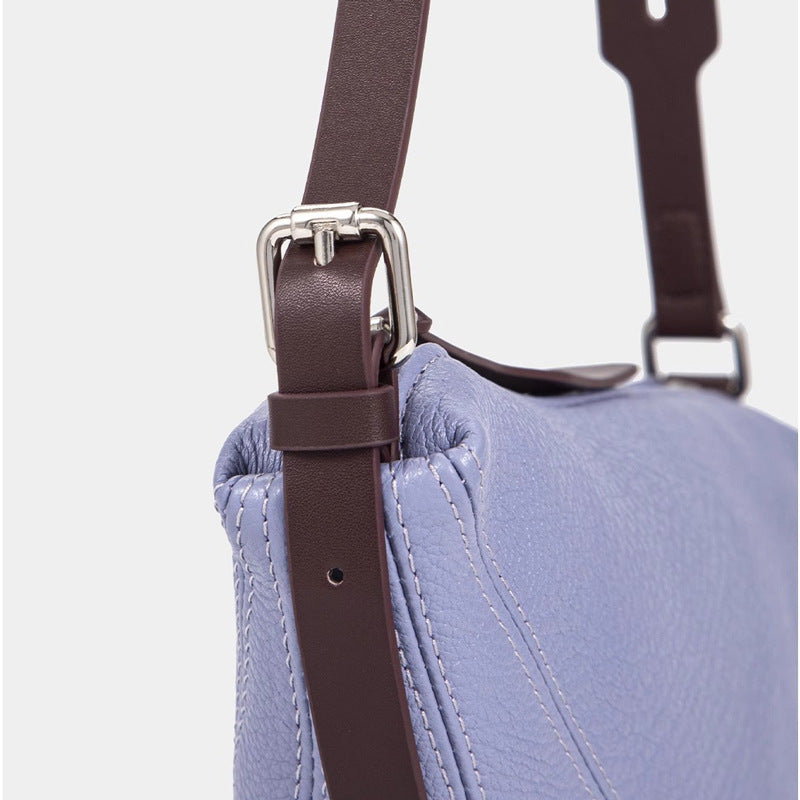 Women’s Lambskin Leather Dumpling-Shaped Crossbody Shoulder Bag image 2