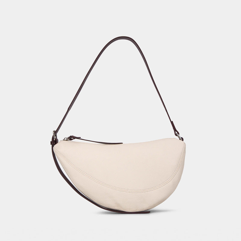 Women’s Lambskin Leather Dumpling-Shaped Crossbody Shoulder Bag image 3