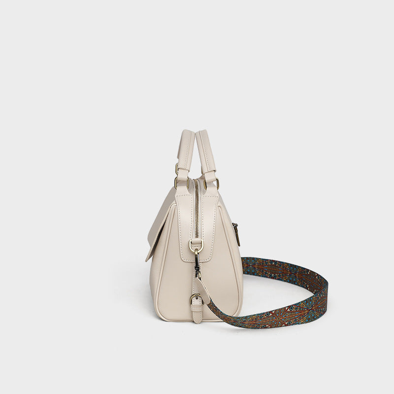 Women’s Leather Zipper Crossbody Top Hand Bags image 5