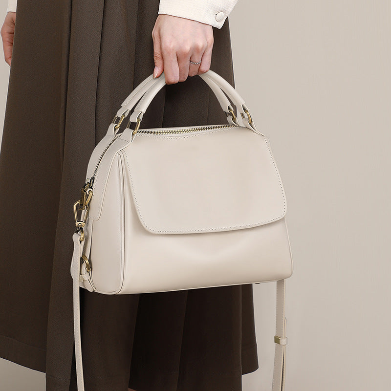 Women’s Leather Zipper Crossbody Top Hand Bags image 2