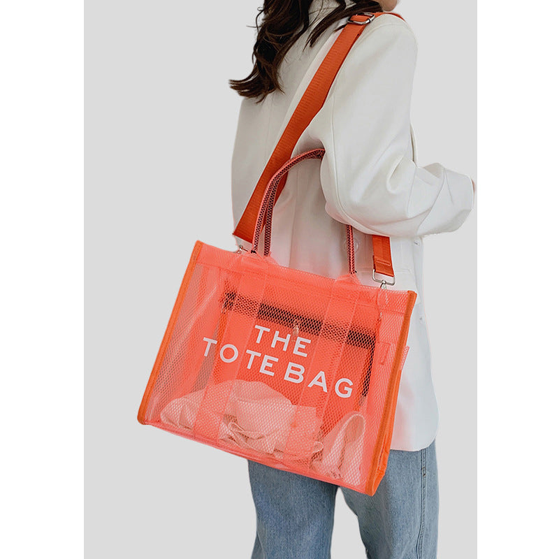 Women’s Letter Print Clear Tote image 10