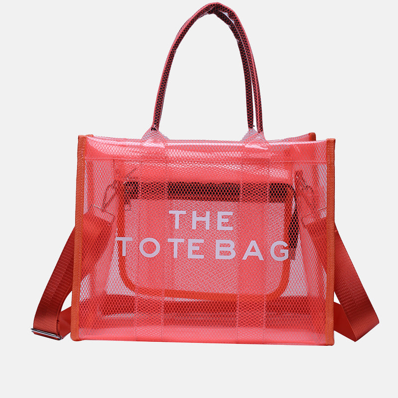 Women’s Letter Print Clear Tote image 3