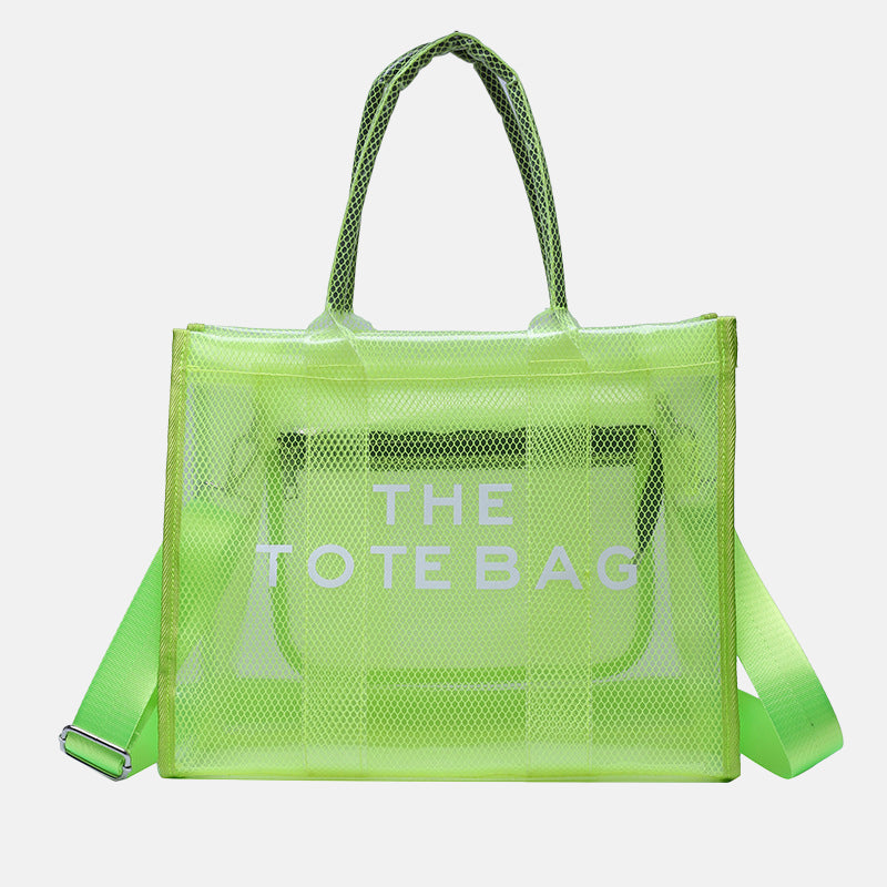 Women’s Letter Print Clear Tote image