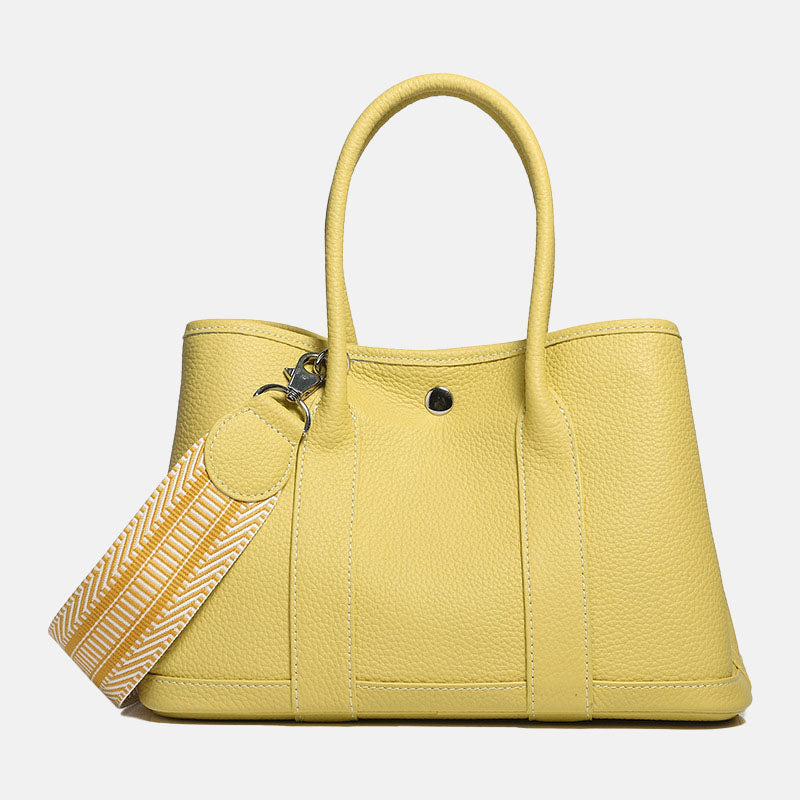 Women’s Magnetic Closure Crossbody Tote Bag In Genuine Leather image 9